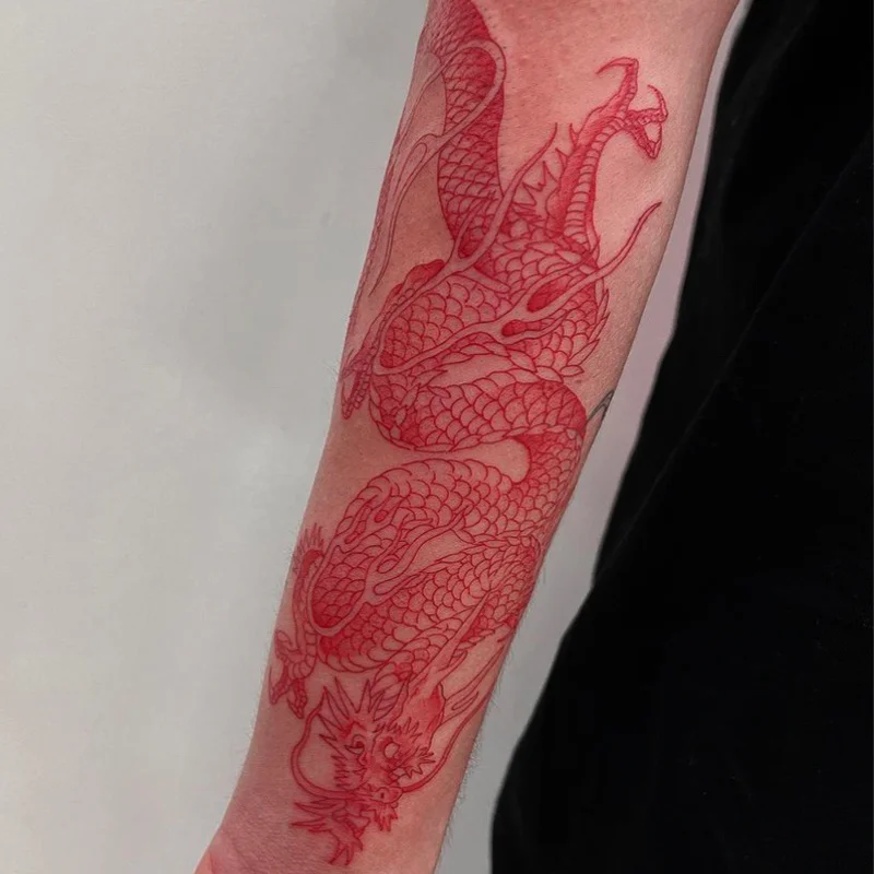 tatuagem vermelha vitiligo
