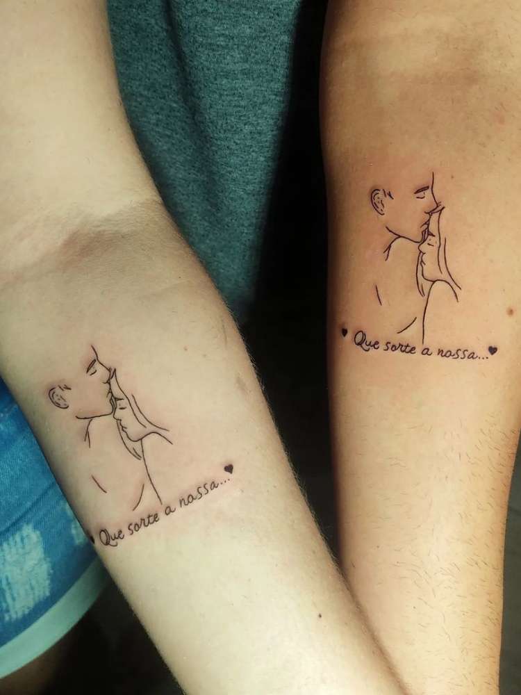 tatuagem casal minimalista significado