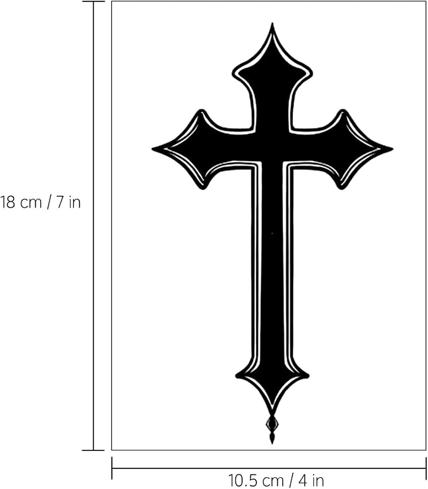 tatuagem de cruz delicada
