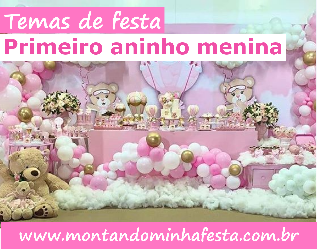 Tendências de Bolos para Festas de 1 Ano de Menina em 2025/2026