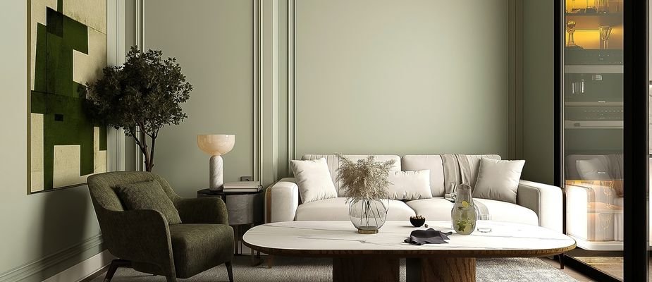 tendências de cores para sala de estar em 2026