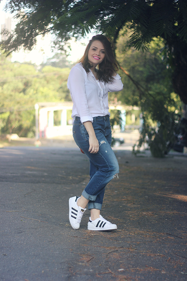tenis adidas branco verão