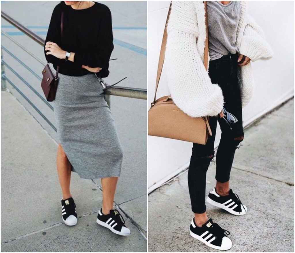 tenis adidas feminino azul looks