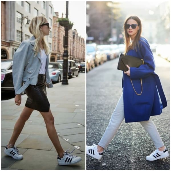 tenis adidas feminino azul looks