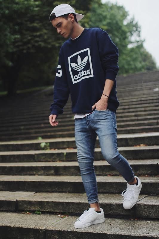 tenis adidas feminino azul looks