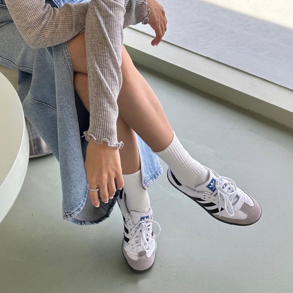 tenis adidas feminino azul looks