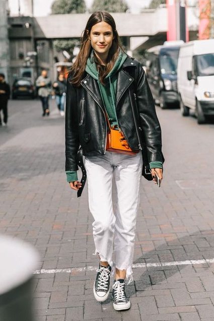 looks com all star e saia