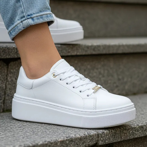 tênis branco Arezzo casual