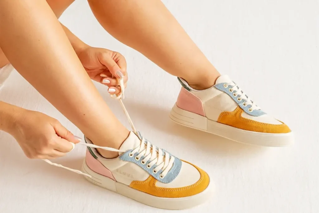 tênis feminino vibrante