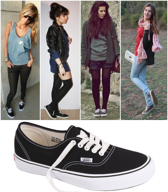looks com vans slip on branco