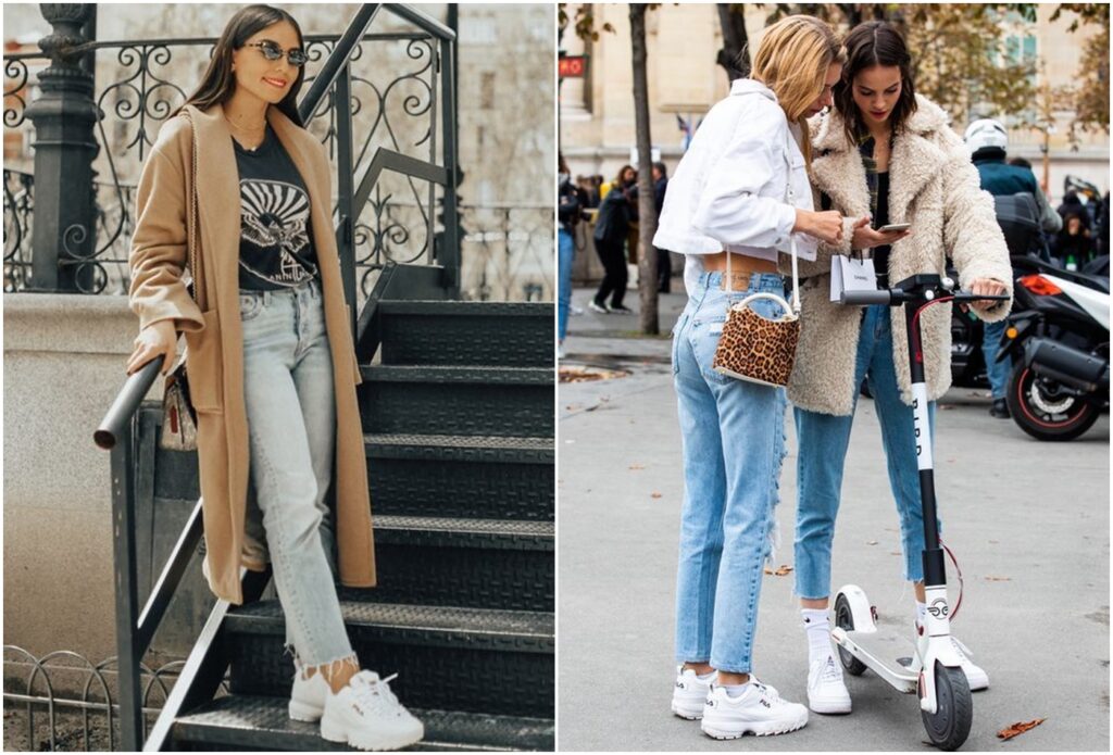 como usar tênis Fila feminino