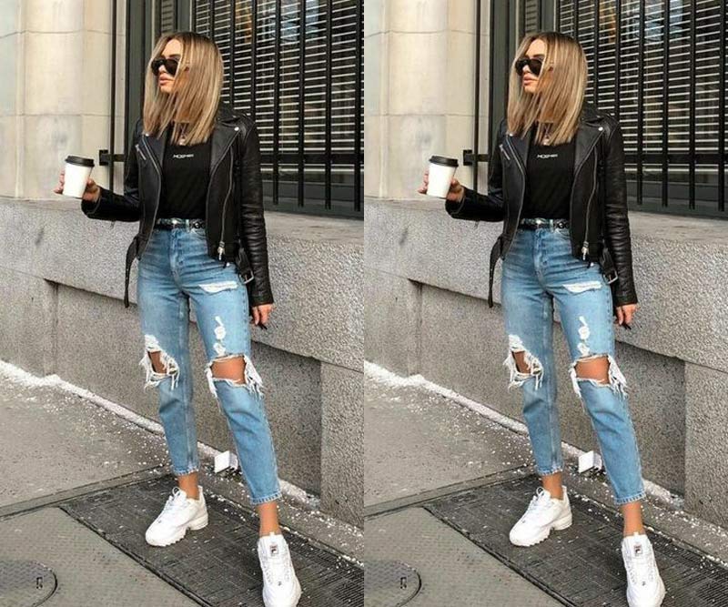 tênis Fila feminino minimalista