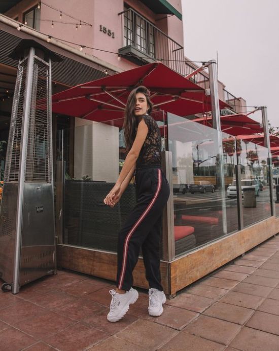 como usar tênis Fila rosa