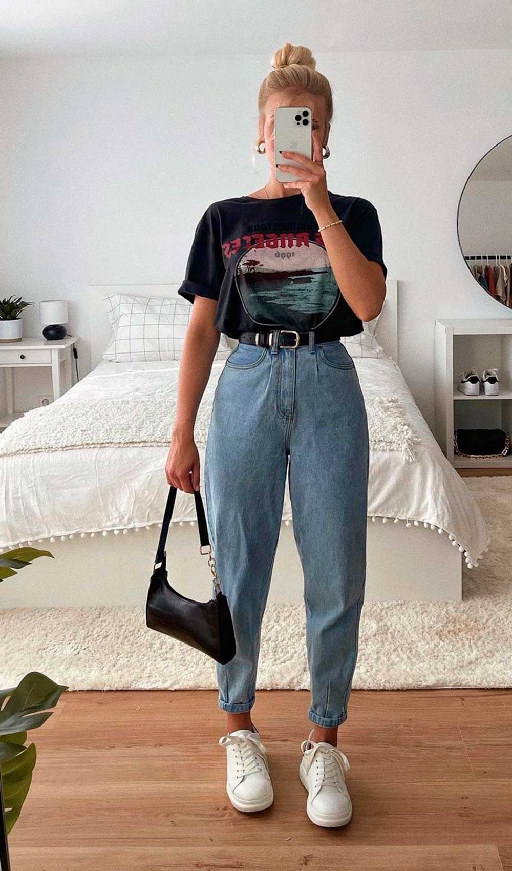 tênis jeans com saia