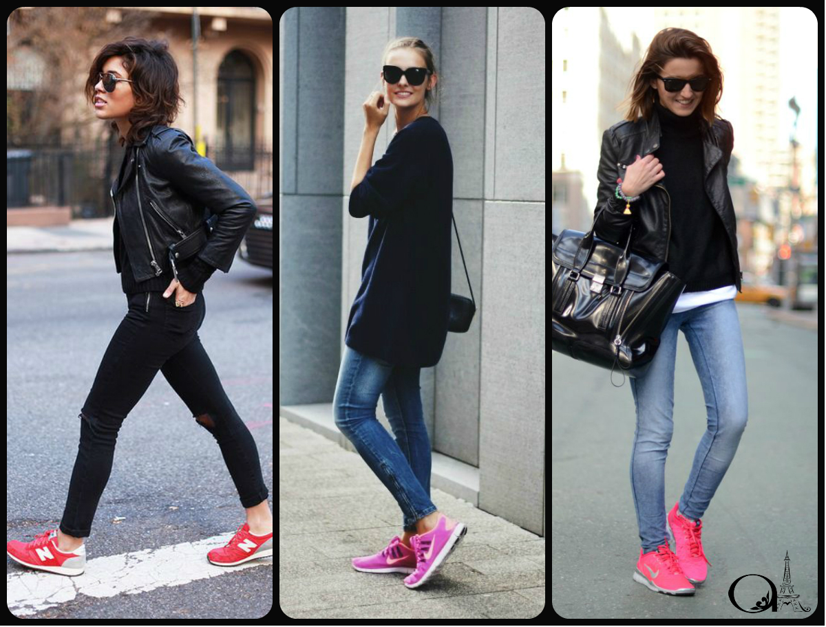 combinações de cores tênis jeans