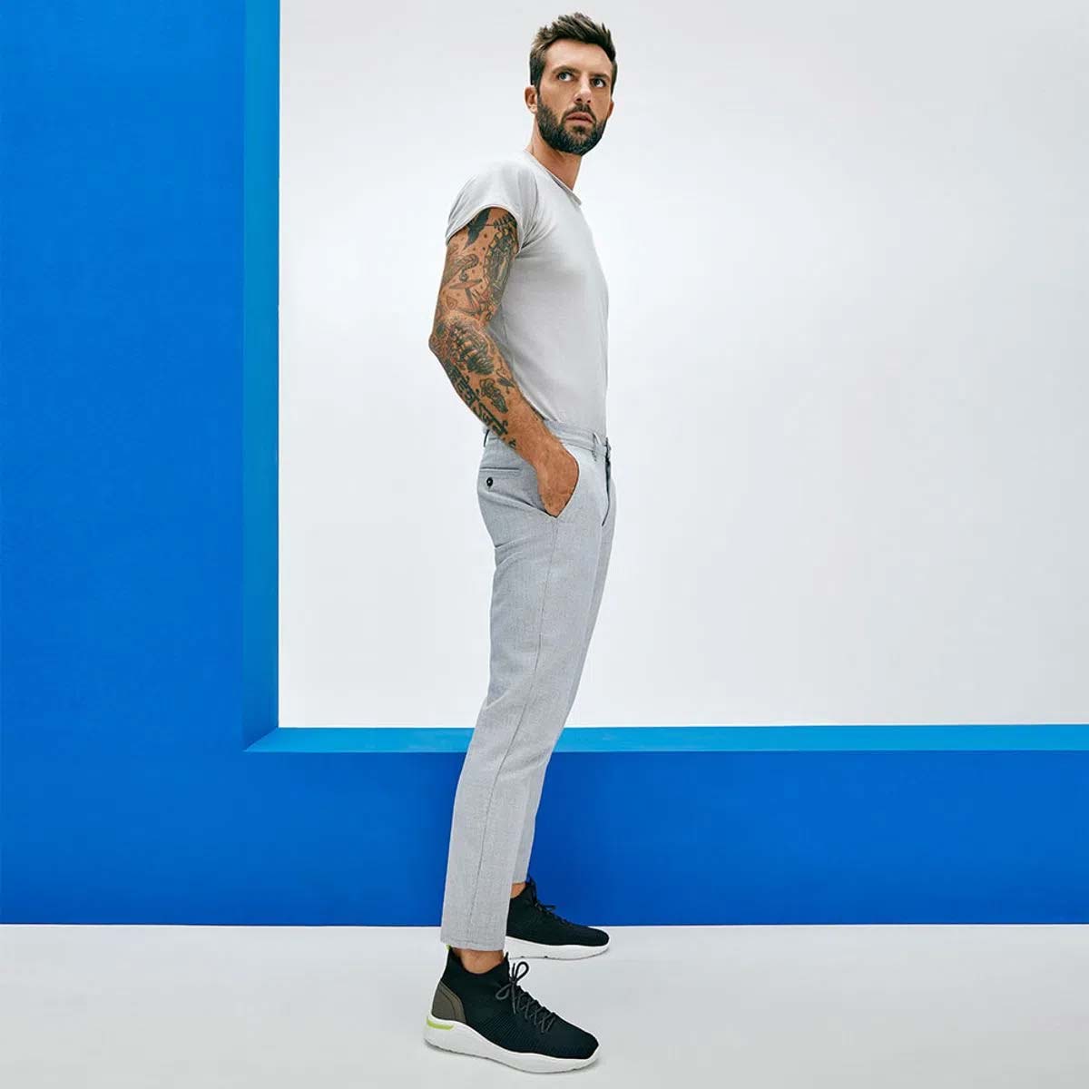 tênis knit preto