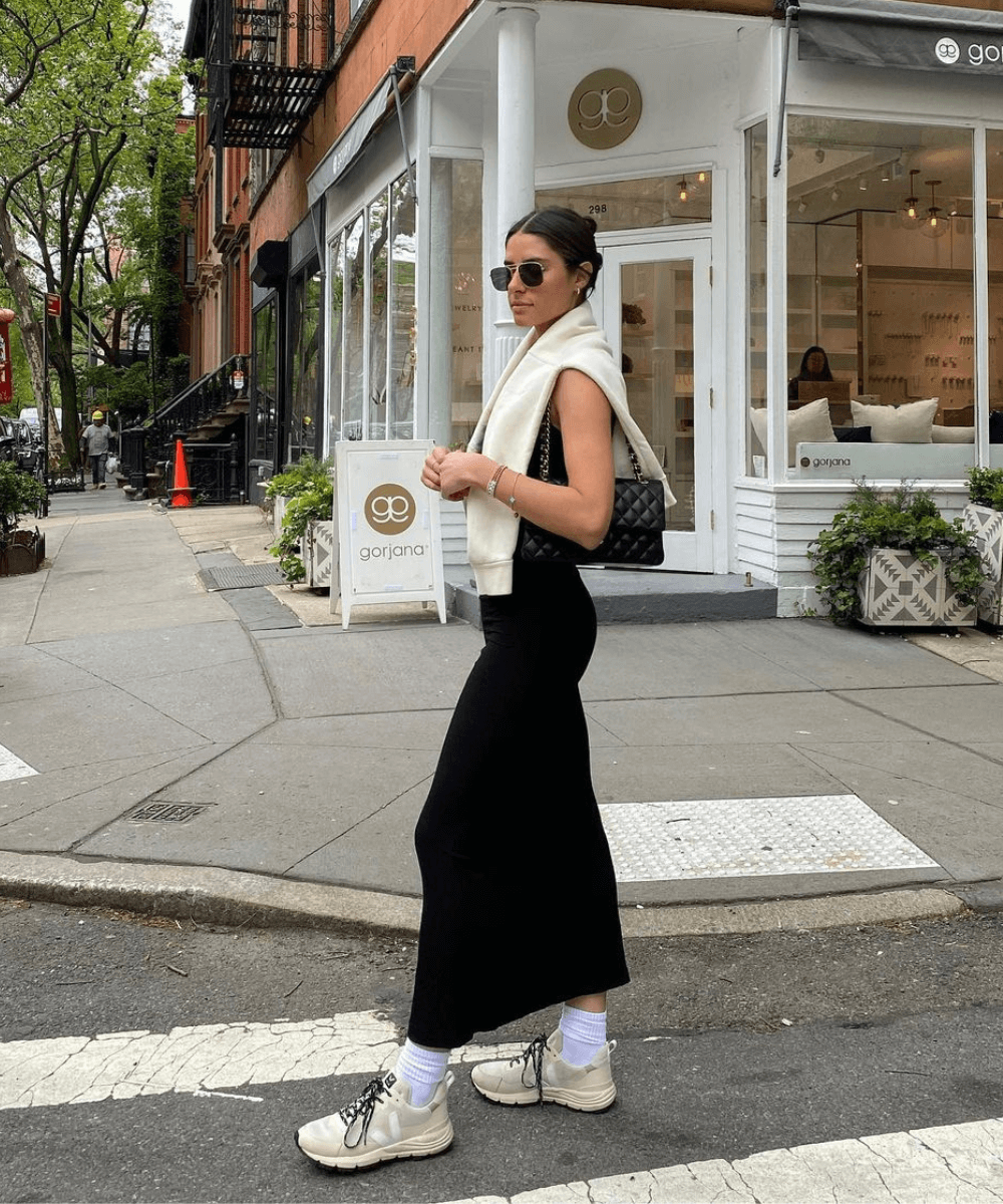 tênis knit preto