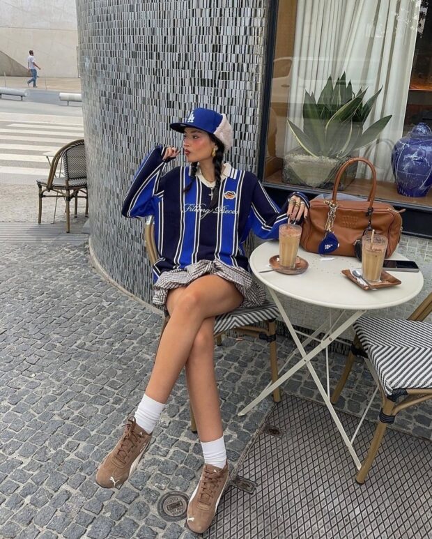tenis puma azul looks