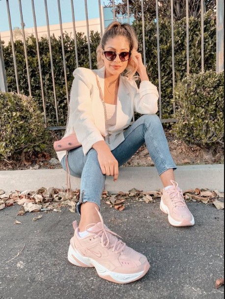 tenis rosa looks