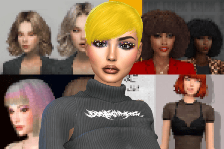 the sims 4 cc cabelo curto feminino
