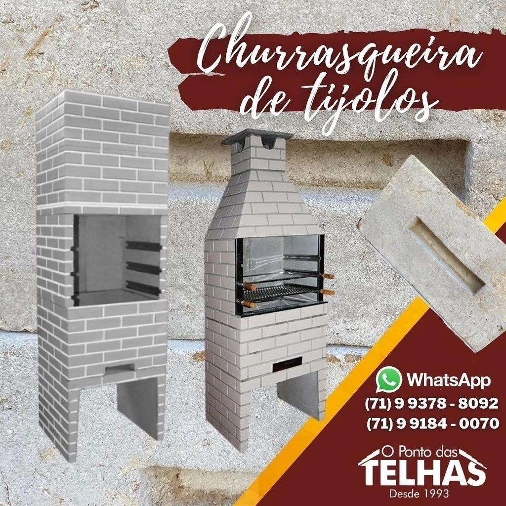 tijolo maciço para churrasqueira
