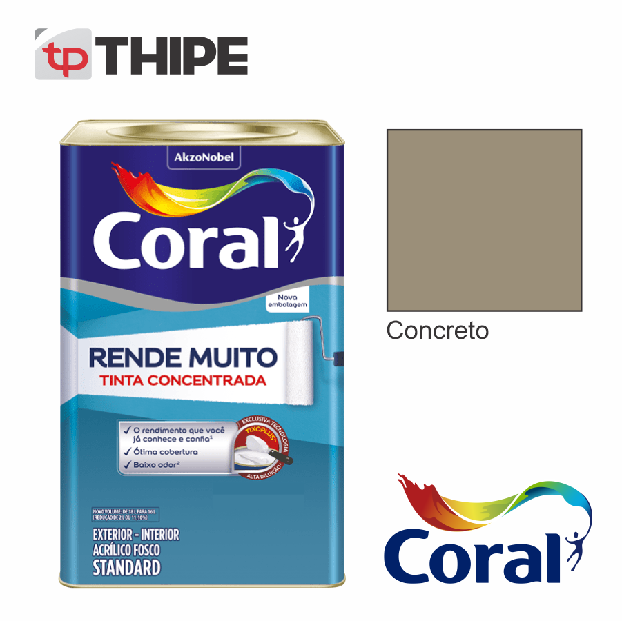 Tinta Cor Concreto com Alto Rendimento