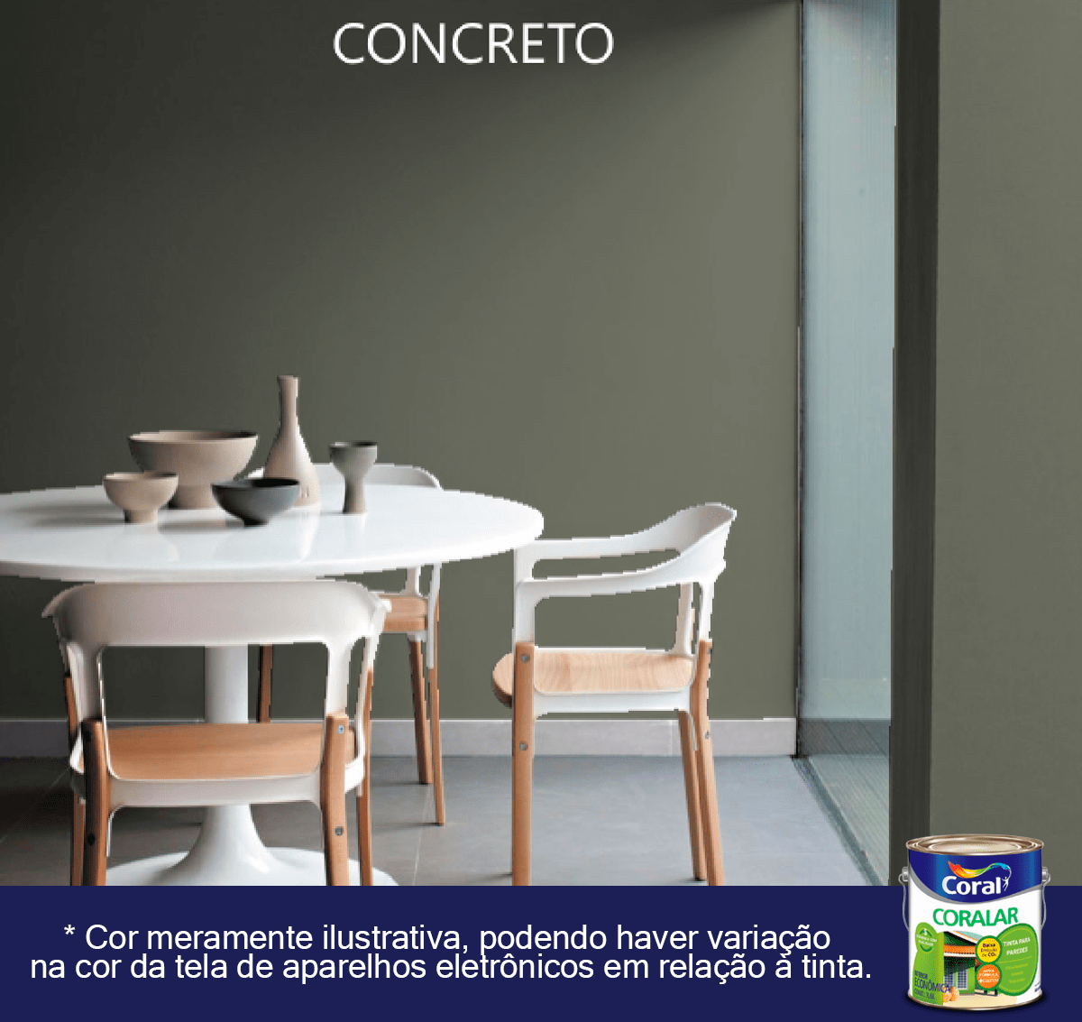 Tinta Cor Concreto Fosca Premium