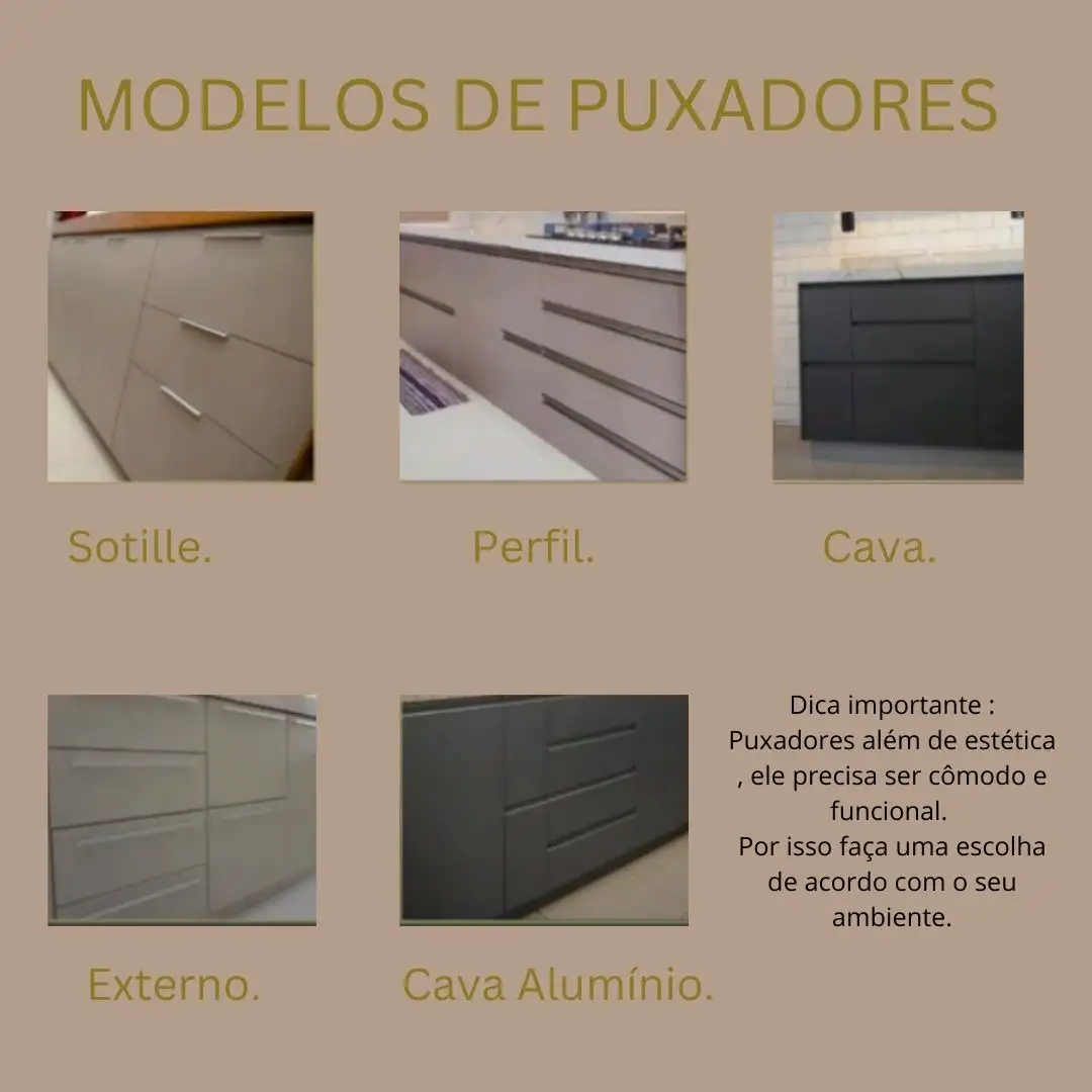 puxadores para cozinha