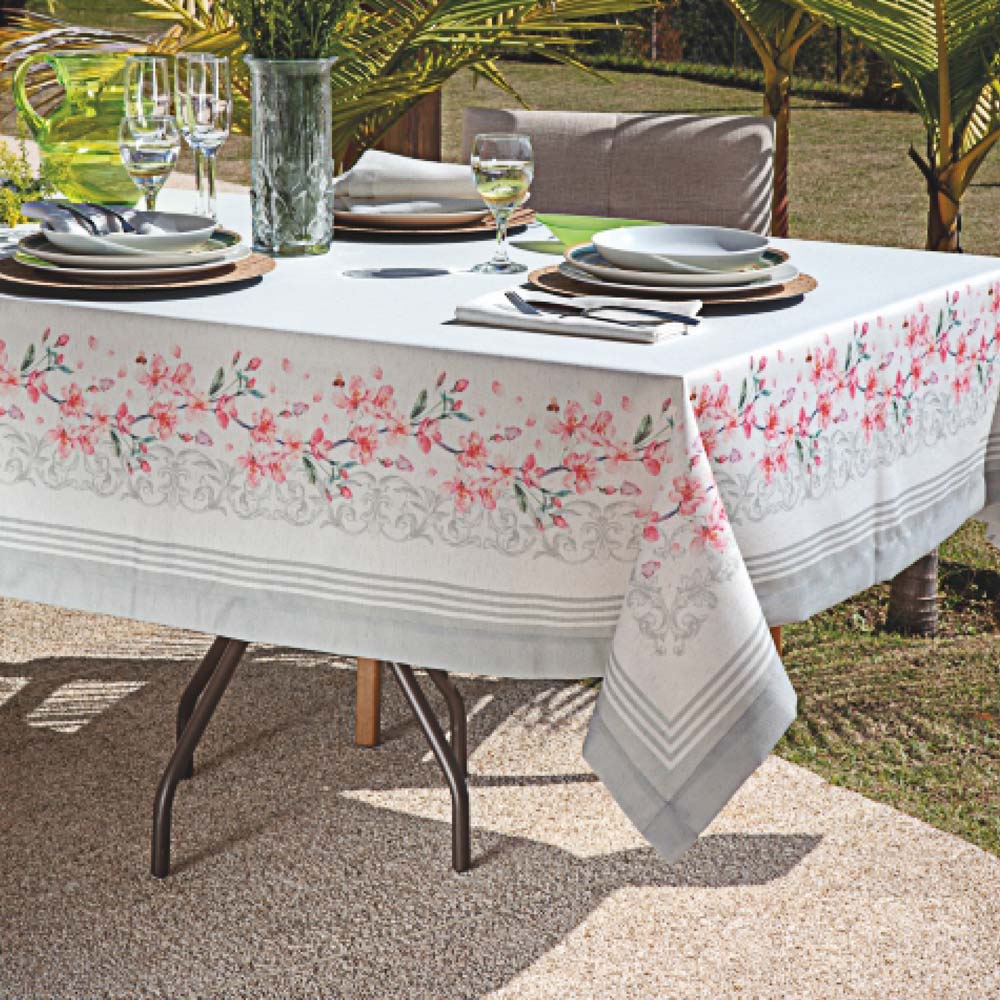 Toalha de mesa retangular antimanchas
