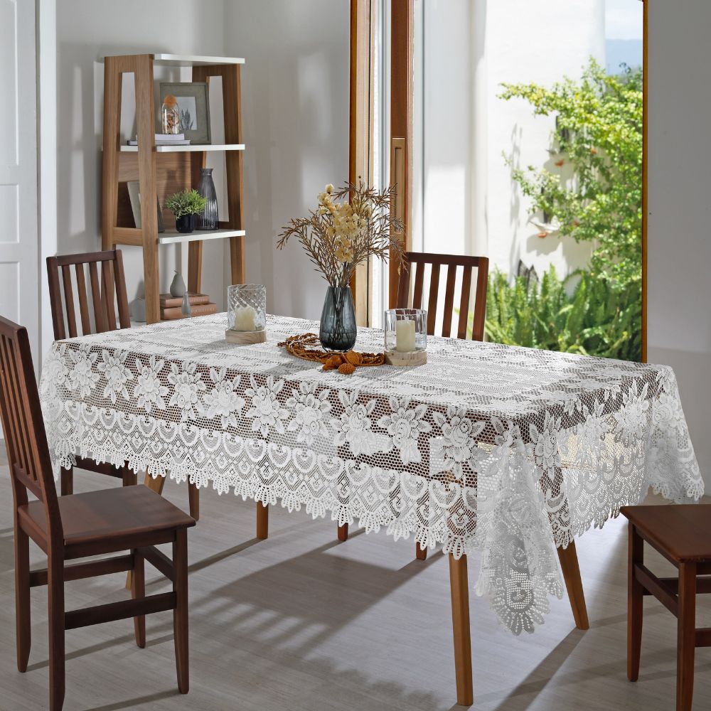 medidas toalha de mesa retangular 6 lugares