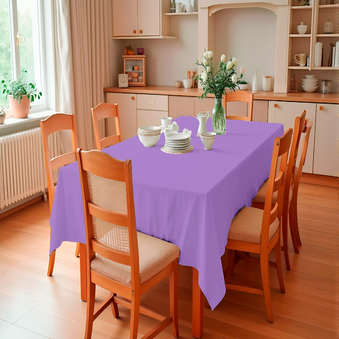 Toalha de mesa retangular sofisticada