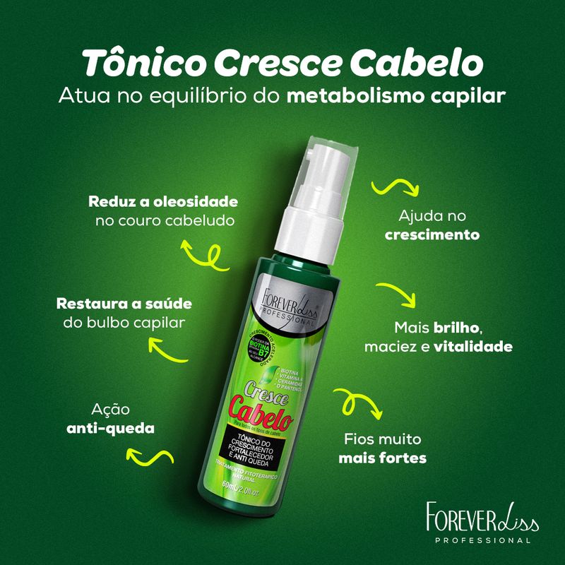 Tônico capilar para crescimento rápido