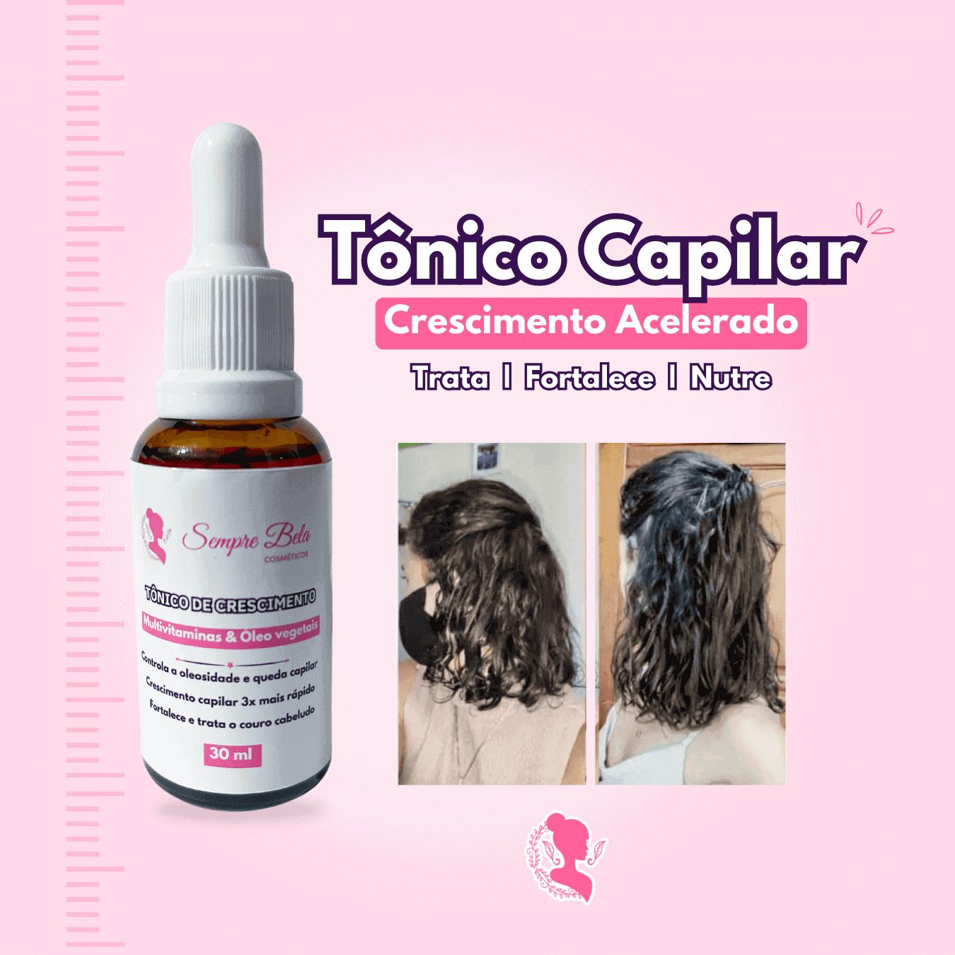 Tônico capilar sem deixar o cabelo oleoso