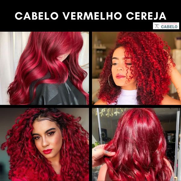 tons de vermelho para cabelo numeração