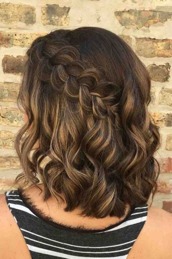 trança lateral cabelo curto