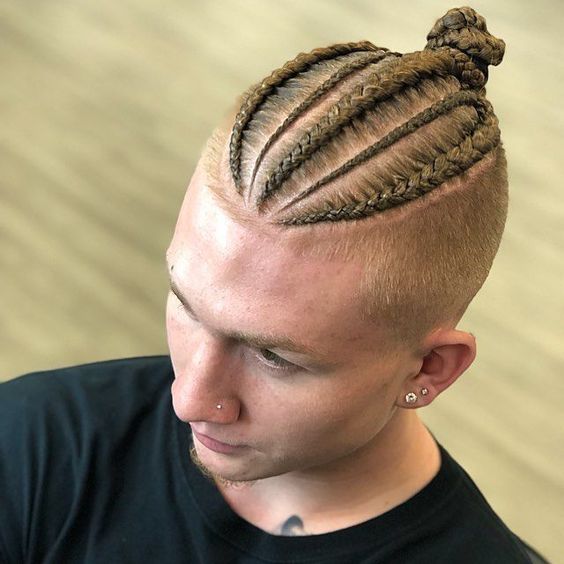 estilos de trança masculina para cabelo curto
