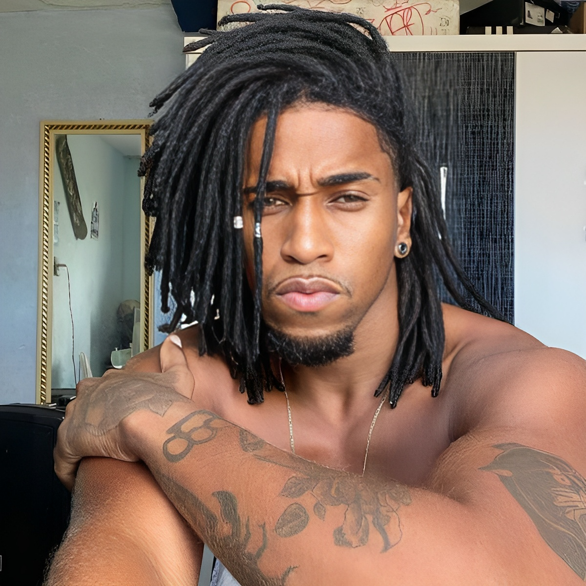 trança masculina raiz cabelo curto
