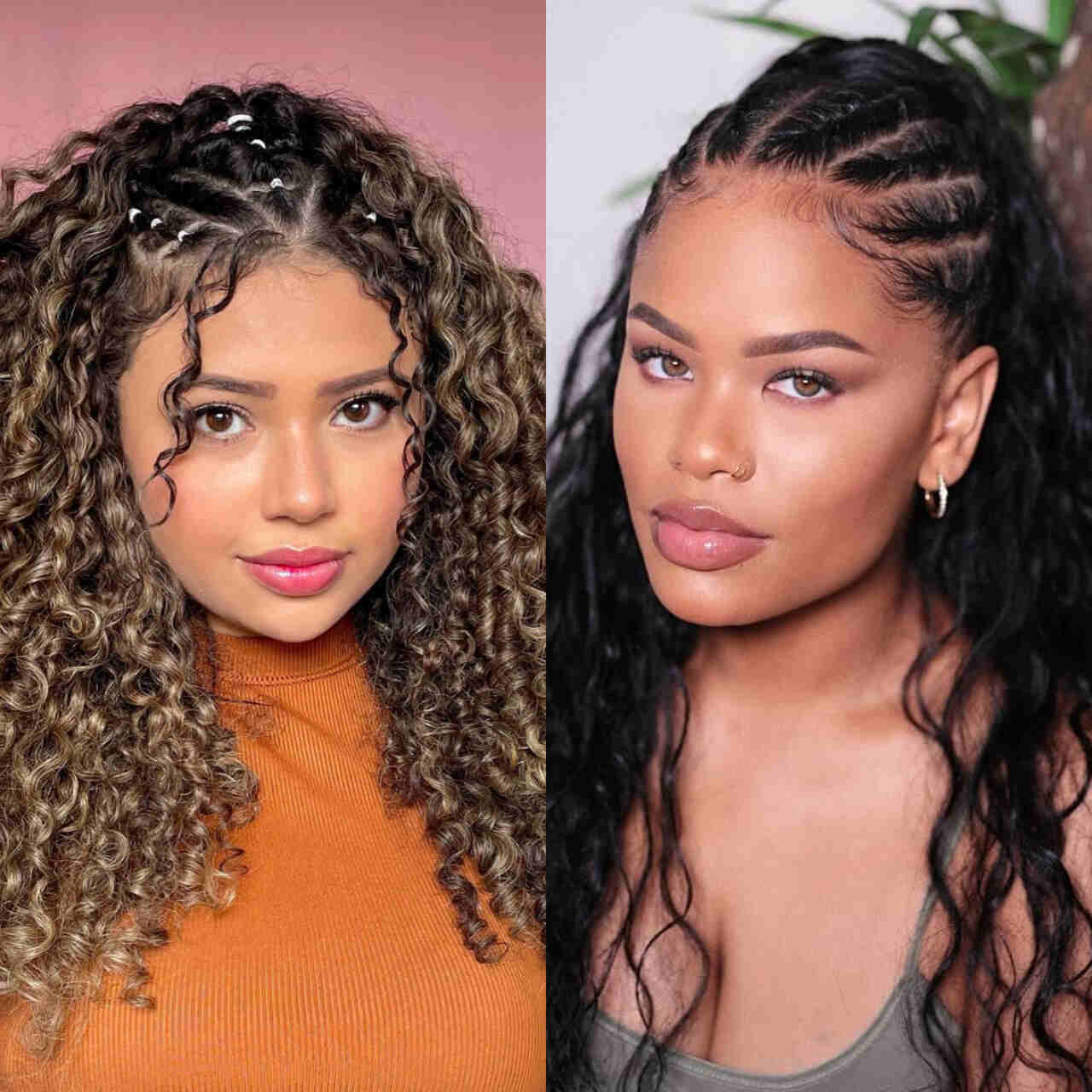 penteado afro trança nago