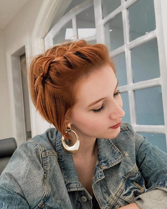 trança para cabelo curto
