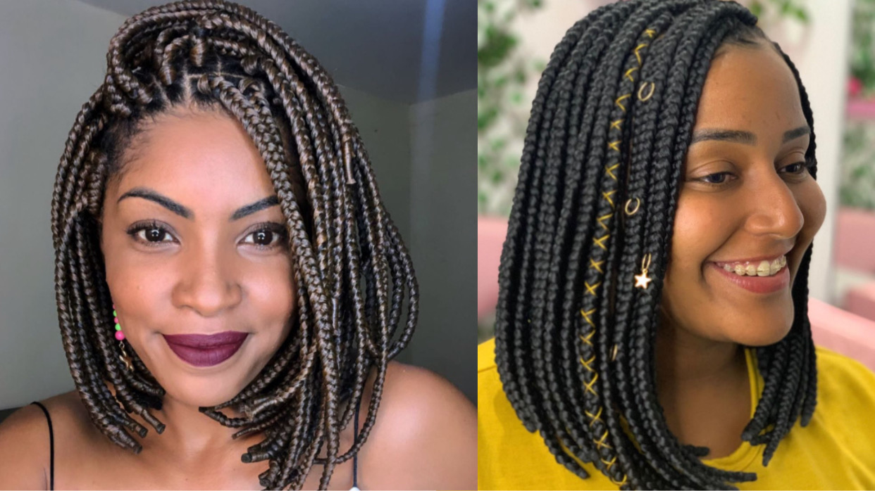 tranças afros para cabelos curtos