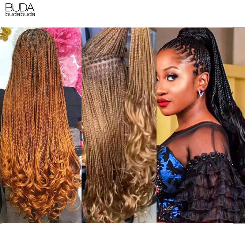 tranças curtas com cachos estilo afro