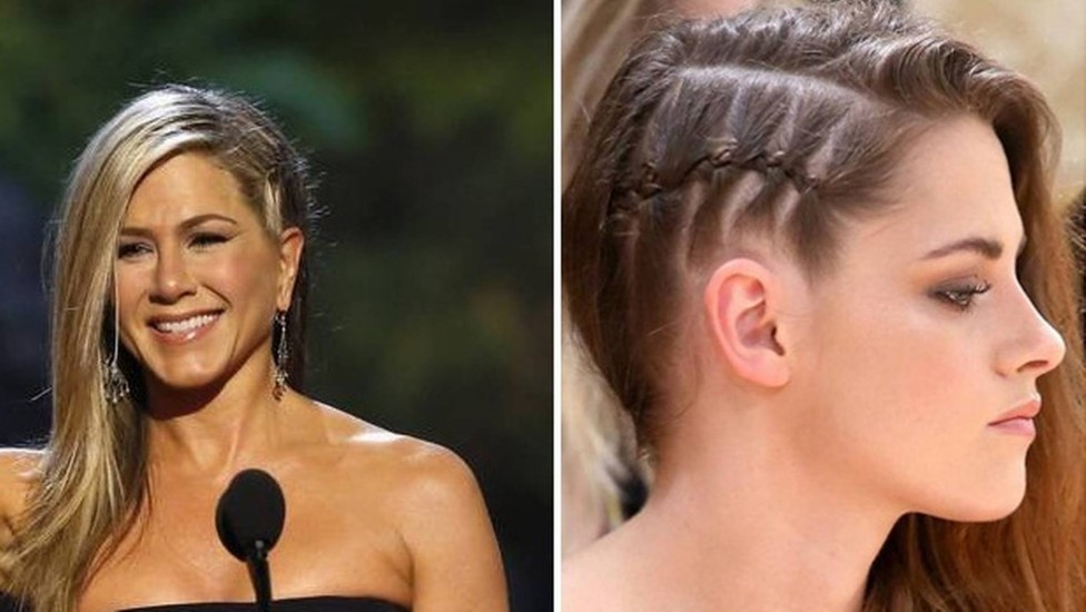 tranças de lado com cabelo solto