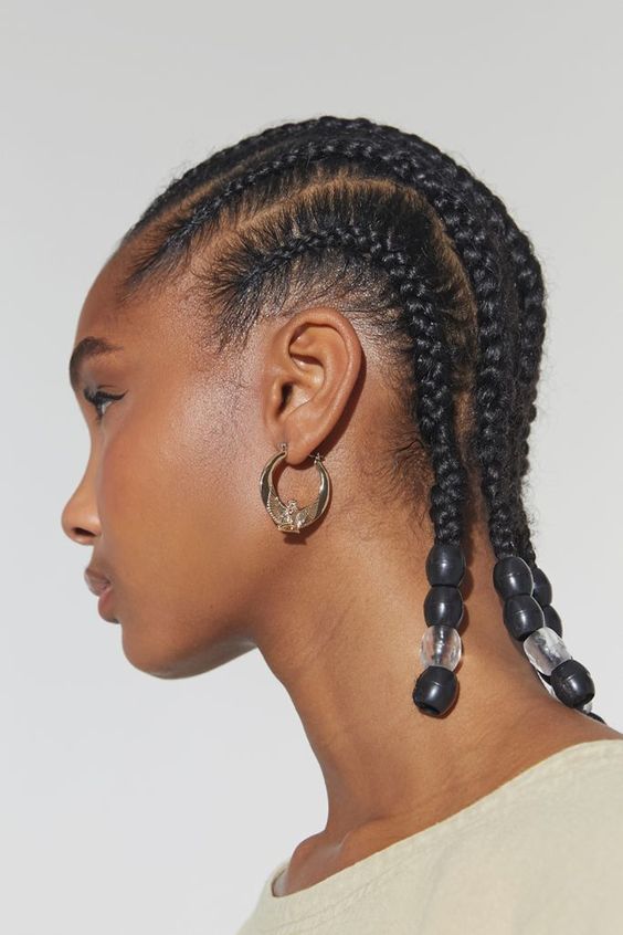 tranças no cabelo todo