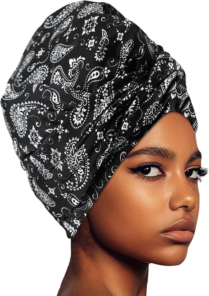 Turbante de Cetim: O Segredo para Manter Seus Cachos Definidos Durante a Noite