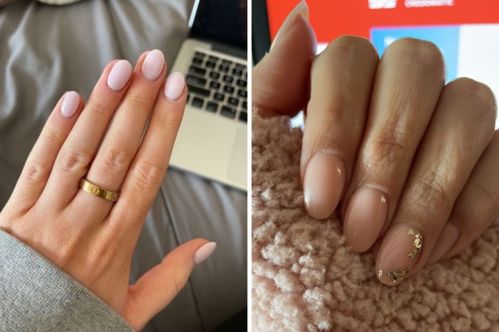 unhas almond glaze donut