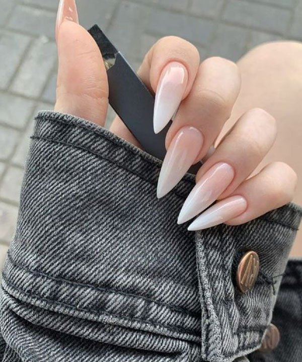 unha baby boomer decorada