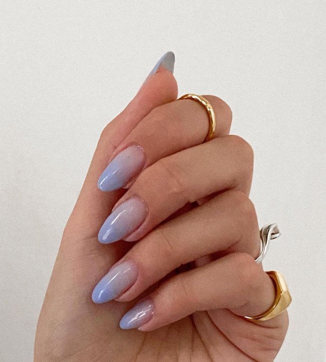 unha baby boomer encapsulada com flor seca passo a passo