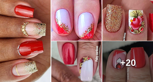 unha decorada com glitter holográfico