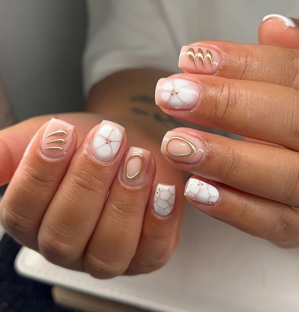 unhas curtas elegantes
