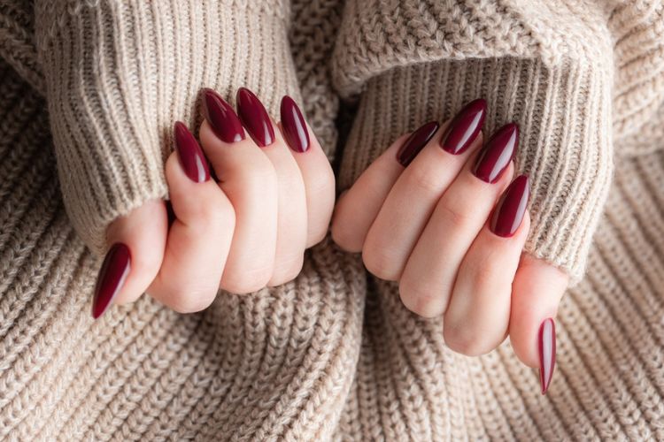 unha decorada de inverno